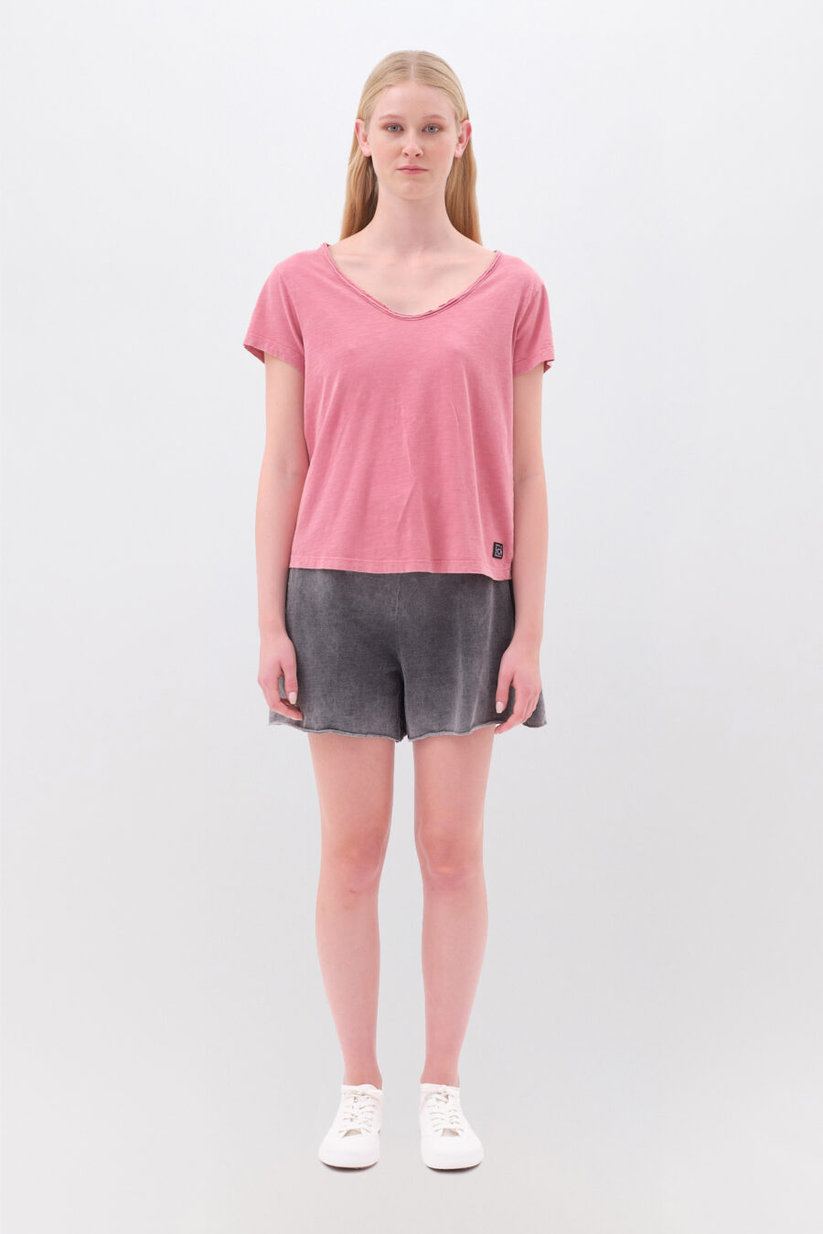 T-shirt with V Neckline - Image 3