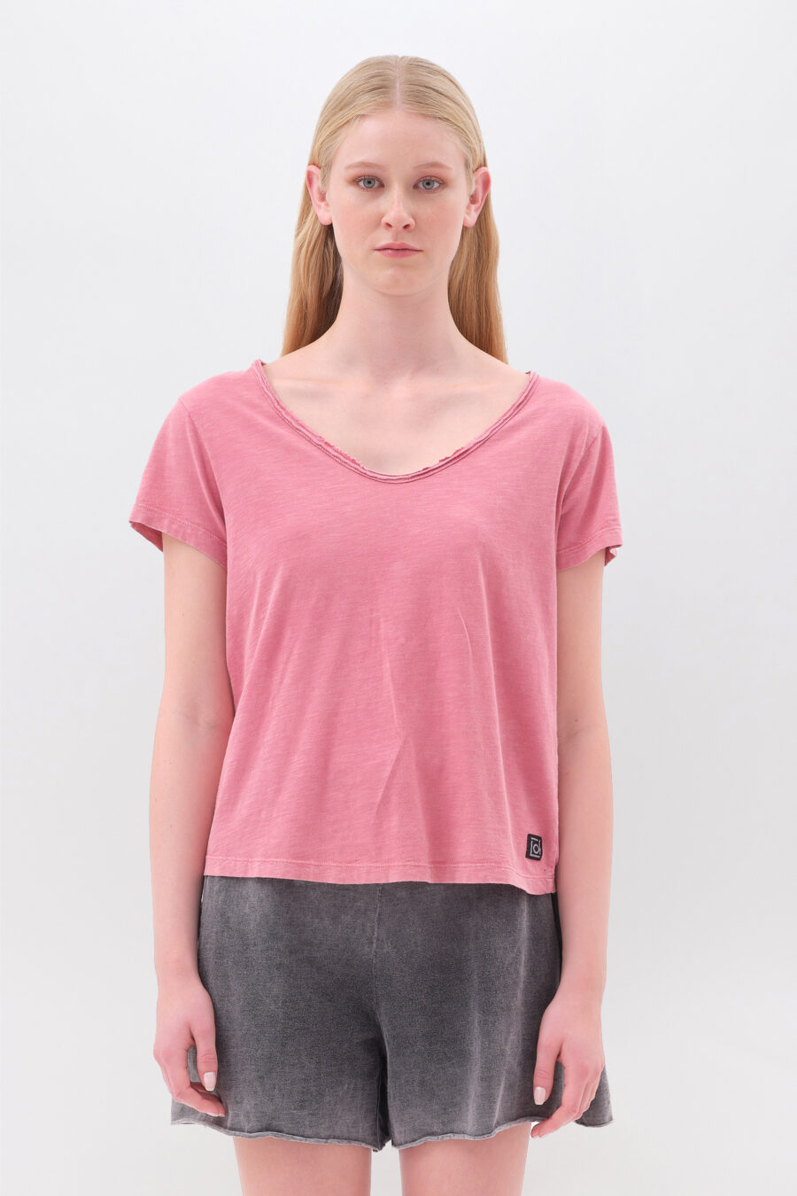 T-shirt with V Neckline