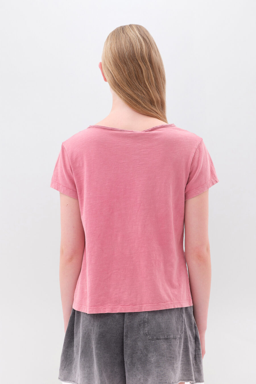 T-shirt with V Neckline - Image 4