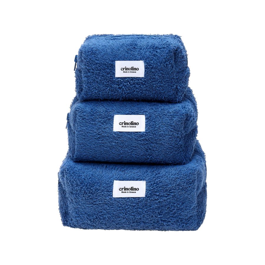 BLUE TERRY MAKEUP BAG - Image 2