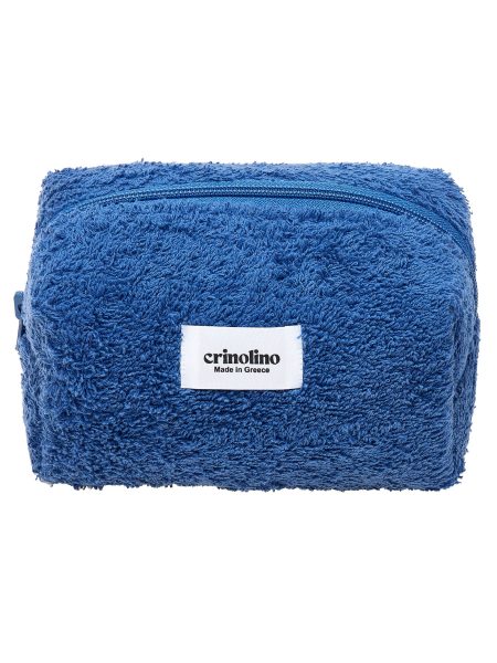 BLUE TERRY MAKEUP BAG