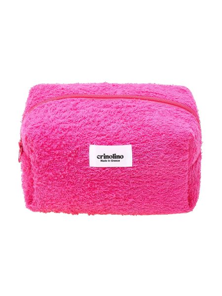 FUCHSIA TERRY MAKEUP BAG