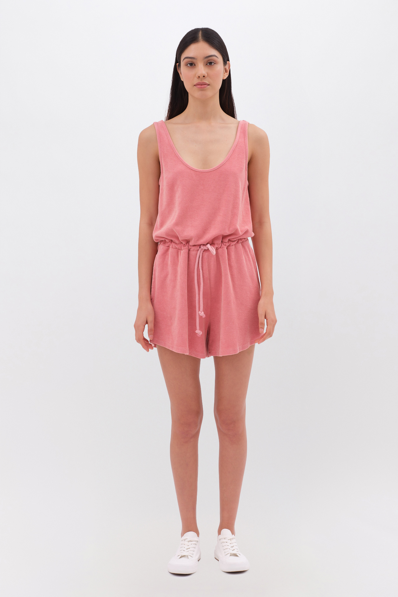 Terry Towel Jumpsuit in Regular Fit