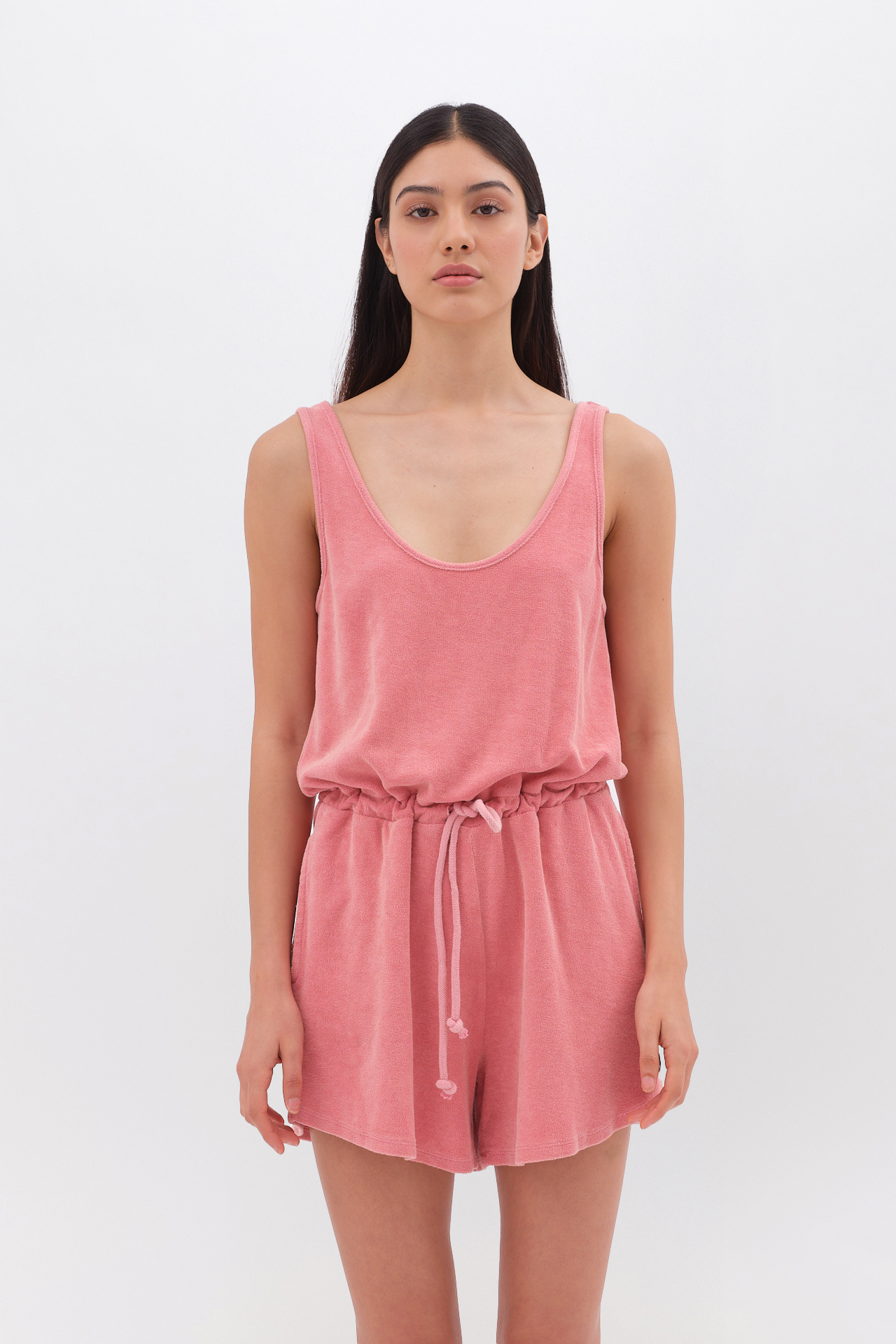 Terry Towel Jumpsuit in Regular Fit - Image 3