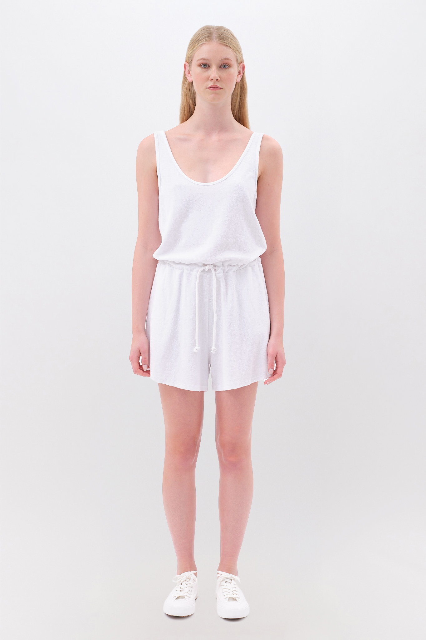 Terry Towel Jumpsuit in Regular Fit