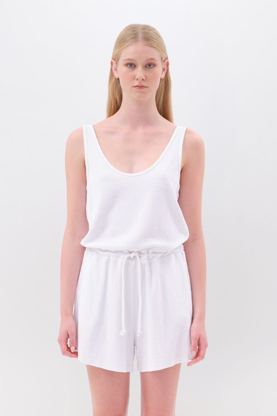 Terry Towel Jumpsuit in Regular Fit - Image 3