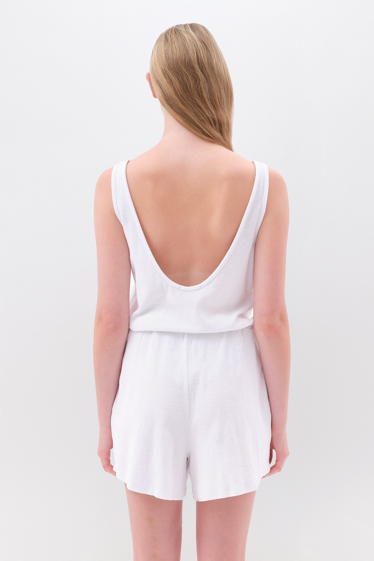 Terry Towel Jumpsuit in Regular Fit - Image 4