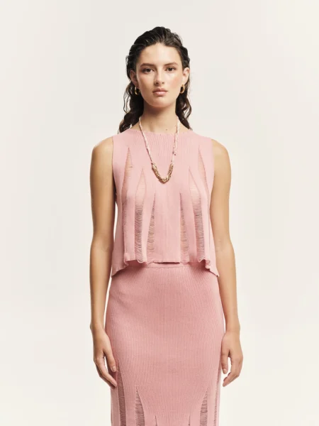 Knitted Sleeveless Crop Top – Magic Sunsets